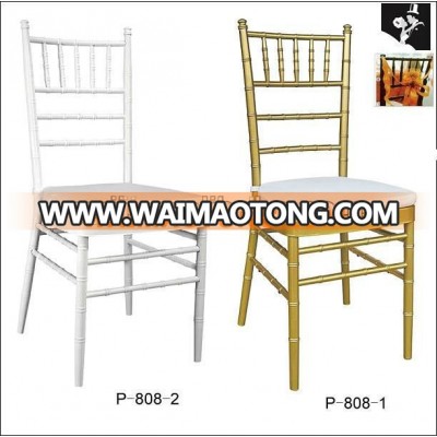 Wholesale ballroom white metal silla tiffany chiavari chair banquet for wedding hall for sale