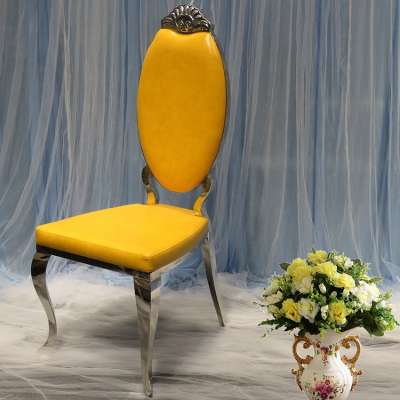 Fashionable crown stainless steel chair for sale