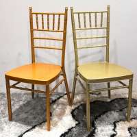 Gold Stackable wedding chairs dining chair