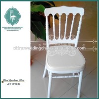 Modern appearance imitated wood chiavari napoleon chair with cushion