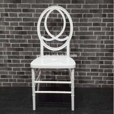 White plastic resin phoenix chair