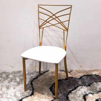 Gold wedding chairs steel wedding hall furniture chairs