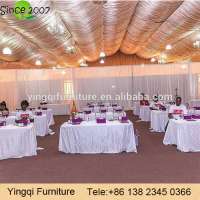 Crinkle Taffeta Table Cloth for Wedding Decoration