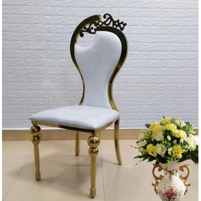 Modern carving stainless steel banquet chair for sale