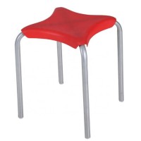 Wholesale cheap garden leisure chair plastic steel stackable stool