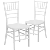 Plastic White Chiavari Chair Resin